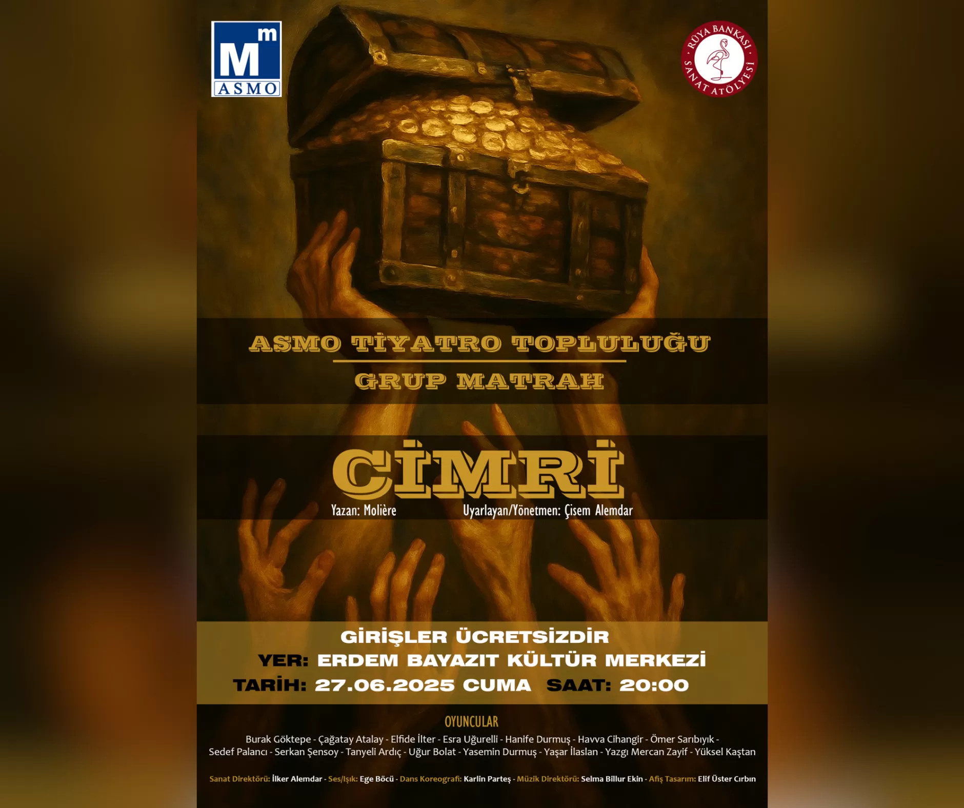 ASMO Tiyatro Topluluğunun Cimri Adlı Tiyatro Oyunu