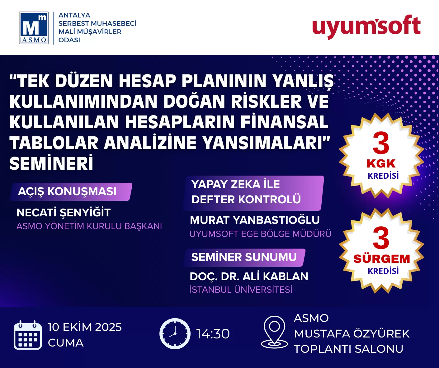 İncelenen Mükellef Olma Nedenleri ve İnceleme Sürecinde Dikkat Edilmesi Gereken Hususlar Semineri