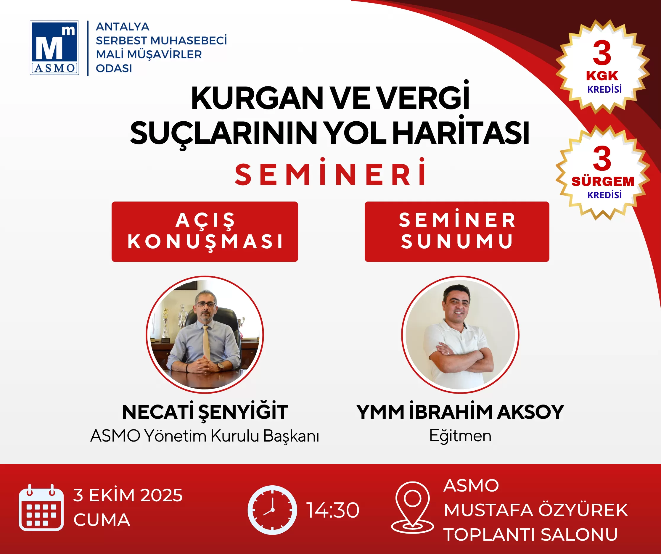 Kurgan ve Vergi Suçlarının Yol Haritası Semineri